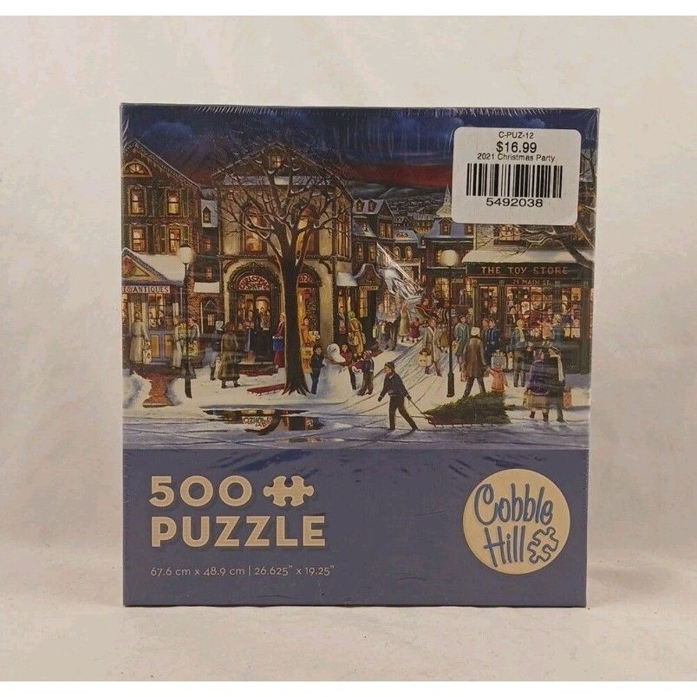 Cobble Hill 500 Piece Jigsaw Puzzle-"Tis the Season"-Christmas-NEW/SEALED!